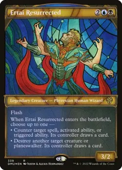 Ertai Resurrected - Textured Foil Showcase Dominaria United LP MTG - Image 1