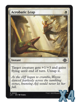 MTG-NM Playset(X4)-Acrobatic Leap-2-The Lost Caverns of Ixalan - Image 1
