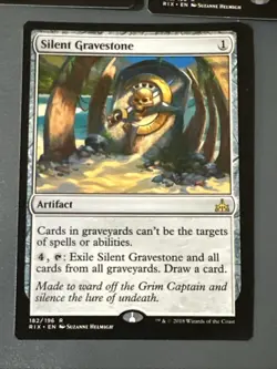Silent Gravestone X3 Rivals Of Ixalan NM Condition See Pics Front Back MTG - Image 2