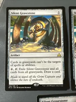 Silent Gravestone X3 Rivals Of Ixalan NM Condition See Pics Front Back MTG - Image 4