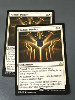 Radiant Destiny X2 Rivals Of Ixalan NM Condition See Pics Front Back MTG - Image 1