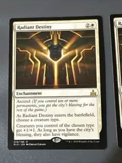 Radiant Destiny X2 Rivals Of Ixalan NM Condition See Pics Front Back MTG - Image 3