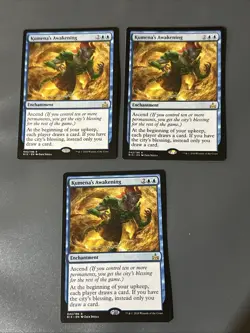 Kumena’s Awakening X3 Rivals Of Ixalan NM Condition See Pics Front Back MTG - Image 1