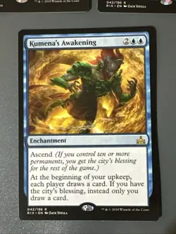 Kumena’s Awakening X3 Rivals Of Ixalan NM Condition See Pics Front Back MTG - Image 2