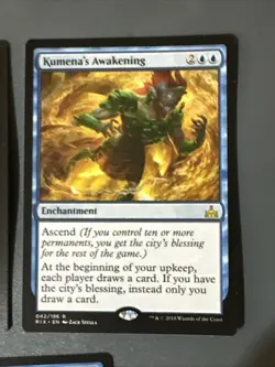 Kumena’s Awakening X3 Rivals Of Ixalan NM Condition See Pics Front Back MTG - Image 3