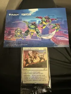 MTG Magic The Gathering x TMNT NYCC Unbreakable Formation Foil Promo Sealed - Image 1