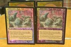 MTG Foil Ravenous Rats Card Game Collectible Used - Image 1