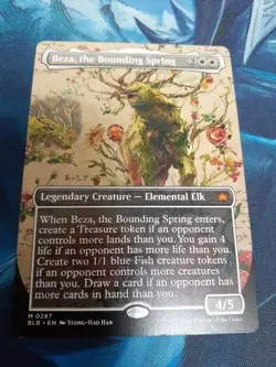 MTG Beza Bouncing Spring English Borderless 2pcs Used - Image 1