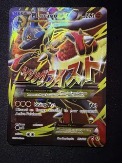 Mega M Lucario Ex 55a/111 Furious Fists Ultra Rare Full Art Holo Pokemon Card (1 - Image 1