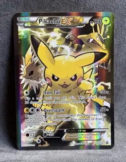 Pikachu EX XY124 XY Holo Pokemon TCG Lightly Played Clean Front - Image 1