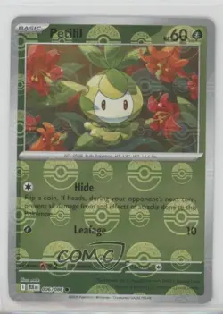 Petilil Poke Ball Foil Pokemon Black Bolt BLKEN #006 - Image 1