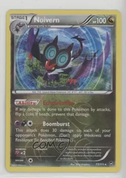 Noivern Reverse Foil Pokemon XY Furious Fists #77 - Image 1