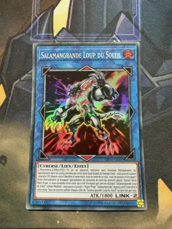 FRENCH YUGIOH Salamangreat Sunlight Wolf OP10-EN009 Super Rare Nm - Image 1
