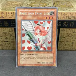 Yugioh Injection Fairy Lily LOD-100 Secret Rare 1st Edition NM - Image 1