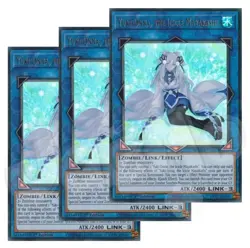 Yugioh Yuki-Onna, The Icicle Mayakashi x 3 - 1st Edition Ultra Rare - Free Holo - Image 1