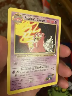 Pokemon Gym Heroes 60/132 Card - Sabrina's Slowbro LP - Image 3