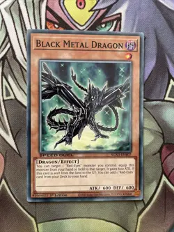 SGX3-ENB07 Black Metal Dragon Common 1st Edition NM Yugioh Card - Image 1