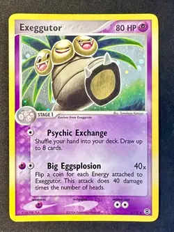 Exeggutor 5/112 EX FireRed & LeafGreen Pokemon Card Komiya Art Holo Rare Lp/Vlp - Image 1