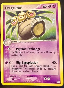 Exeggutor 5/112 EX FireRed & LeafGreen Pokemon Card Komiya Art Holo Rare Lp/Vlp - Image 3