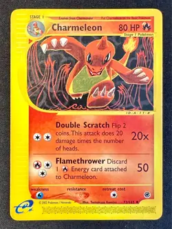 Charmeleon 73/165 2002 Expedition Pokemon Card TCG WOTC Komiya Art Non Holo - Lp - Image 1