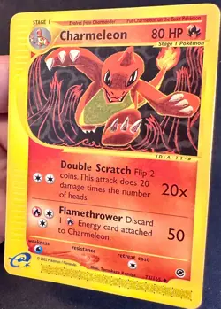 Charmeleon 73/165 2002 Expedition Pokemon Card TCG WOTC Komiya Art Non Holo - Lp - Image 2