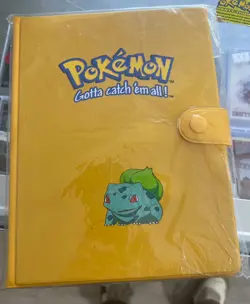 1999 Pokemon Bulbasaur 4-Pocket Card Binder Factory Sealed - Image 1