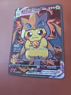 Pokemon - M Charizard-Y Pikachu VCOS Cosplay Custom Fan Art Holographic card - Image 2