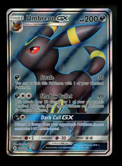 Umbreon GX 142/149 Sun and Moon 2017 Full Art Holo Rare Pokemon Card TCG - Image 1