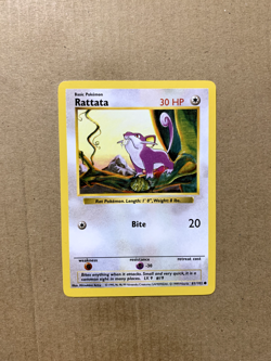 Shadowless Rattata 61/102 Base Set - Common Pokemon Card - NM/Mint - Image 1