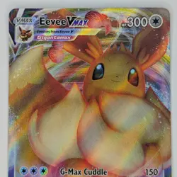 Eevee VMAX Sword & Shield Swsh087 Black Start Promo Pokemon TCG Card NM - Image 2