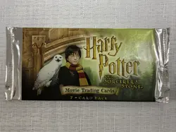 Harry Potter and the Sorcerers Stone Movie Trading Cards 2001 New Sealed Pack X3 - Image 4