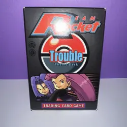 Pokemon Team Rocket Trouble Theme Deck Wizards of the Coast No Cards Box Only - Image 1