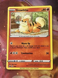 Growlithe 4/15 Holo McDonald’s 2022 Promo Pokemon Card - Image 1