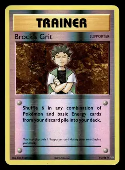 Brock's Grit 74/108 Reverse Holo XY Evolutions Pokemon Card - Image 1