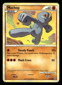 Machop 67/102 HGSS Triumphant Pokemon Card - Image 1