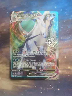Ice Rider Calyrex VMAX 046/198 Holiday Calendar Promo Pokemon Card NM - Image 1
