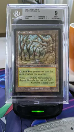 Gaea’s Cradle BGS 9 MINT GRADED MTG Urza’s Saga Reserved List - Image 1