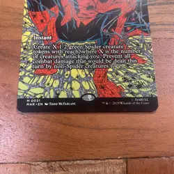 Arachnogenesis (Borderless) - Spider-Man - Magic: The Gathering 0031 NM - Image 2