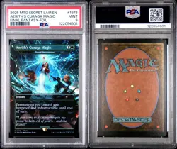 2025 MTG Secret Lair Final Fantasy FFVII Aerith's Curaga Magic Foil PSA 9 MINT - Image 3