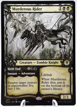 Murderous Rider / Swift End (Showcase) Throne of Eldraine 287 NEAR MINT! - Image 1