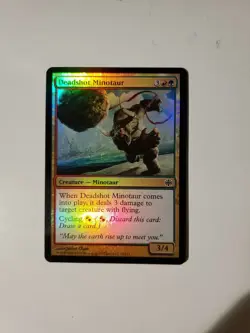 MtG FOIL Deadshot Minotaur NM/LP x1 - Alara Reborn - Image 1