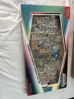 Pokemon TCG Prismatic Evolutions Lucario Ex + Tyranitar Ex Premium Collection - Image 1