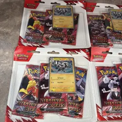 Pokemon Destined Rivals 3 Pack Blister Lot of 4 - Kangaskhan & Zebstrika - Image 2