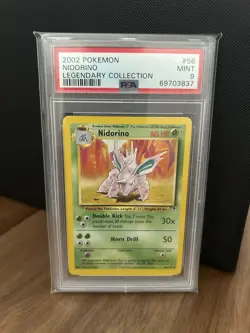 2002 Pokemon Legendary Collection Nidorino #56 PSA 9 - Image 1