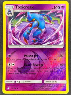 Pokemon Toxicroak Reverse Holo 57/156 UPR Ultra Prism NM - Image 1