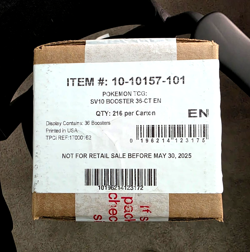 POKEMON TCG DESTINED RIVALS SV10 FACTORY SEALED Authentic 6 BOX BOOSTER CASE - Image 1