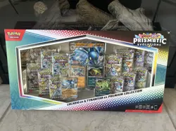Pokemon TCG SV Prismatic Evolutions Lucario EX & Tyranitar EX Premium Collection - Image 1