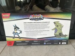 Pokemon TCG SV Prismatic Evolutions Lucario EX & Tyranitar EX Premium Collection - Image 2