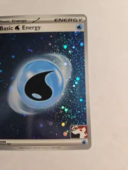 Water Energy Play! Prize Pack Series Cosmos Holo Pokemon TCG NM double swirl - Image 4