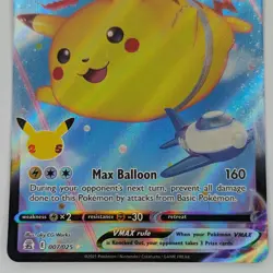 Flying Pikachu VMAX 007/025 Celebrations Collection 25th Anniversary Pokemon TCG - Image 3